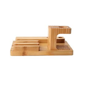 Mini bambŵ. Tabl ar gyfer gwaith trydanol sefyll a plât