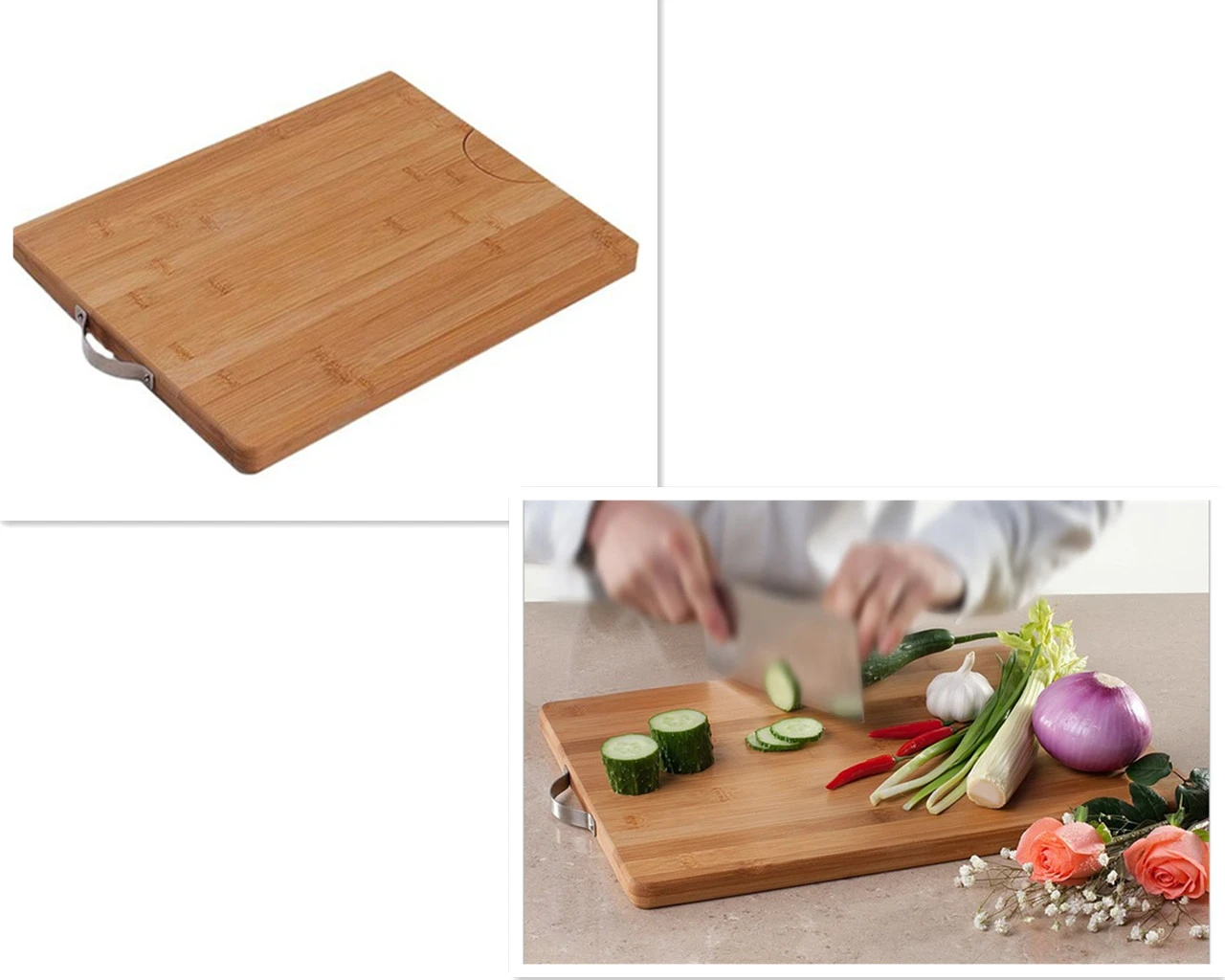 OEM bambŵ a Wood torri Bwrdd a'r Bwrdd torri